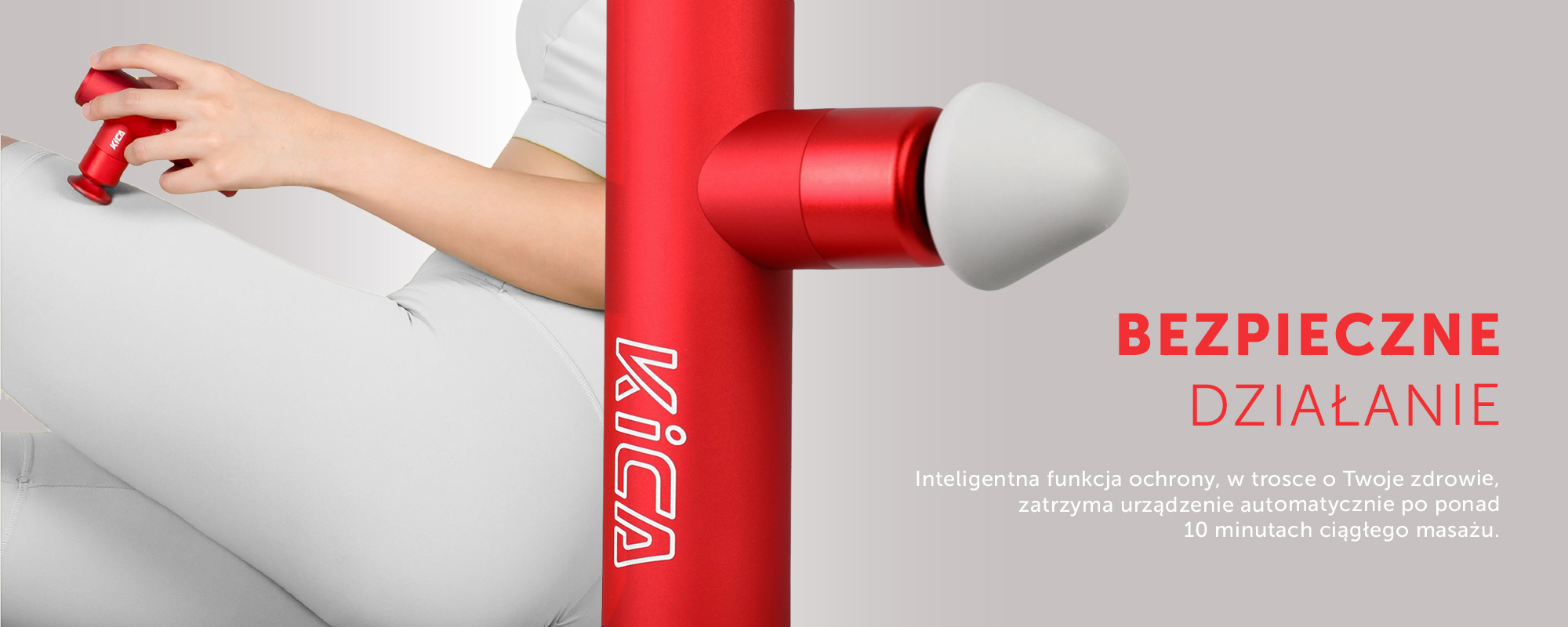 Masażer wibracyjny FeiyuTech KiCA mini 2 - czerwony